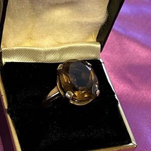 Smoky Quartz Ring Vintage